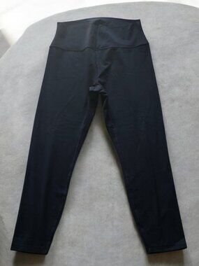 EUC CRAZY YOGA (18W) Black Workout Athletic Full Length Leggings